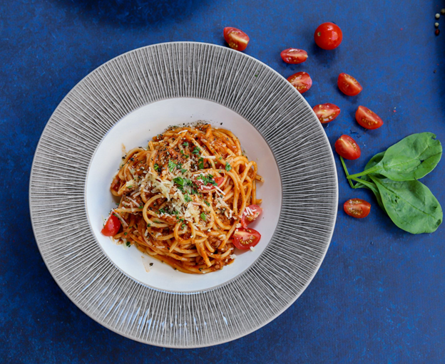 Photo of a plate of pasta