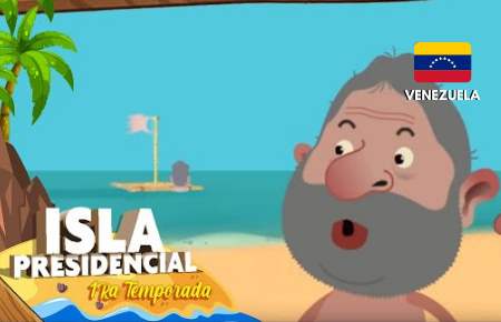 a picture of La Isla Presidencial - Venezuelan cartoon