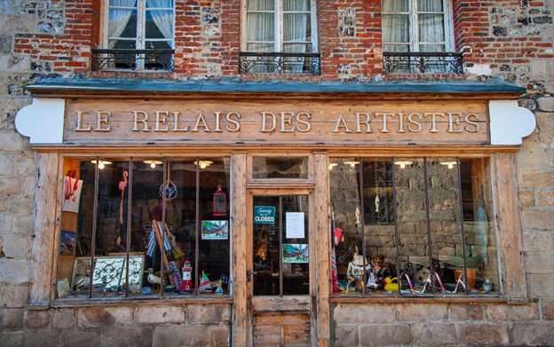 Photo a French artisan shop