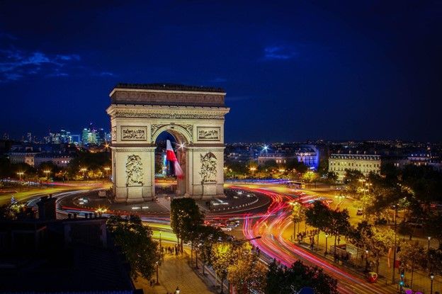 A photo of Arc Arc de Triomphe - the perfect destination in France to practice easy French words