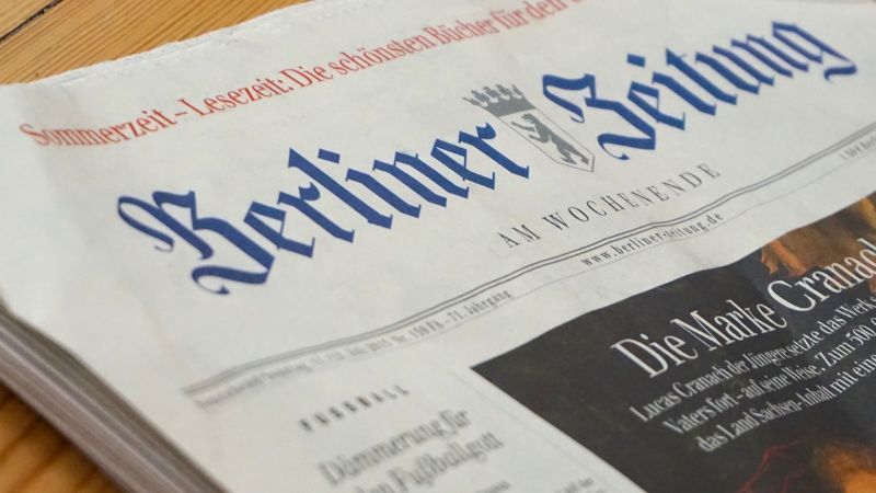 Front page of a German newspaper called Berliner-longest words in german-Lingopie