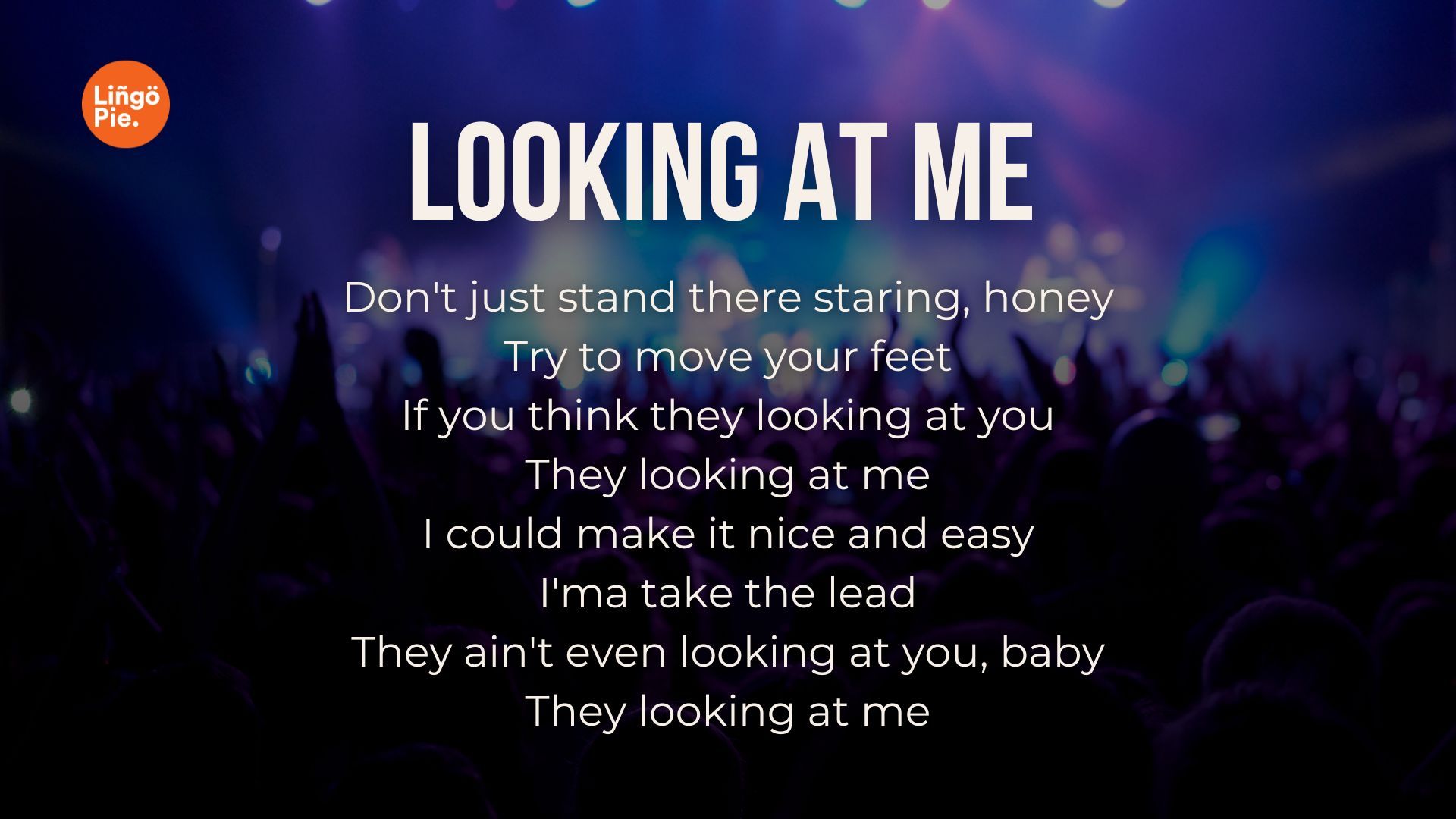 Looking At Me by Sabrina Carpenter for language learning