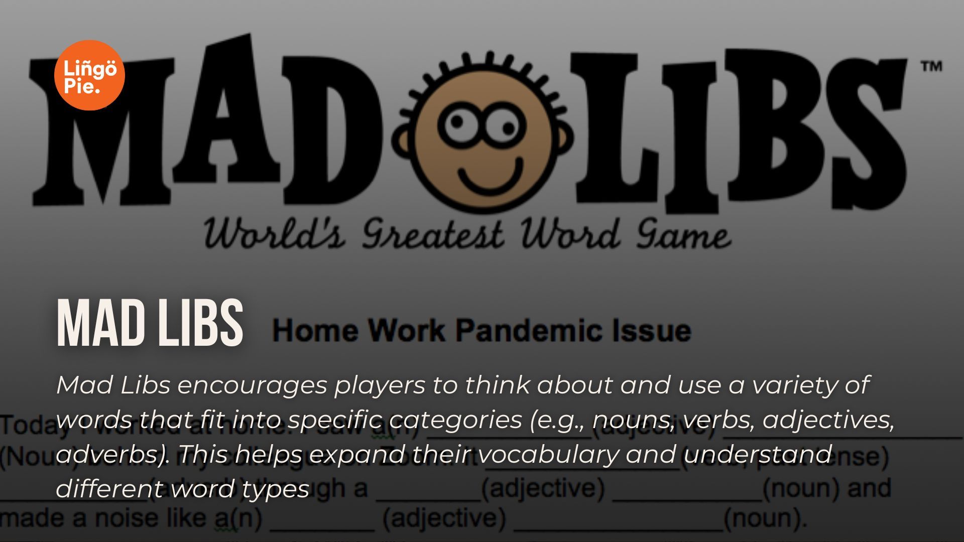 Mad Libs as a Language Learning Game