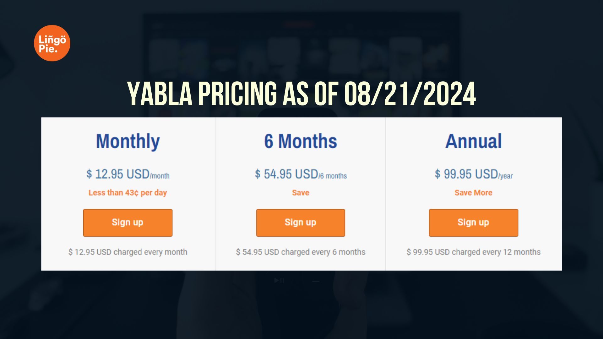 Yabla Pricing