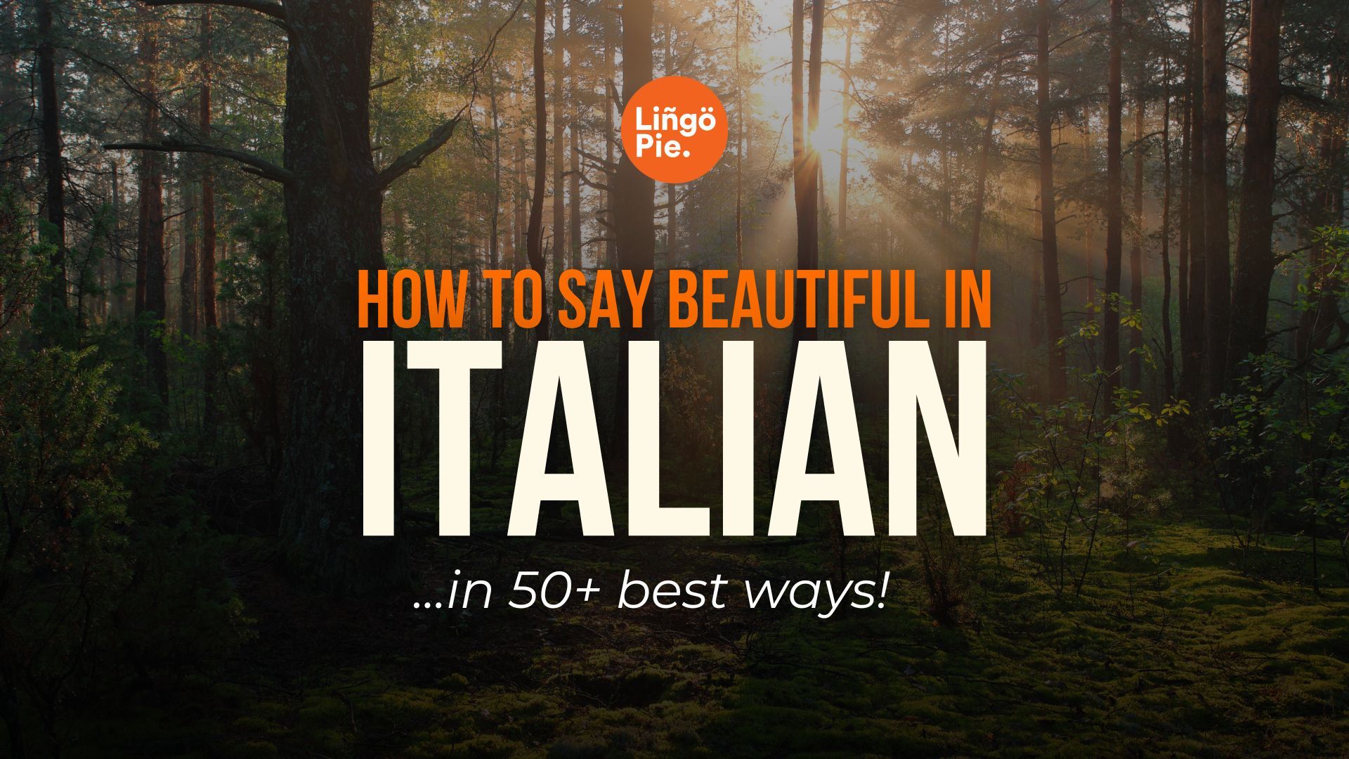 How To Say Beautiful In Italian Language