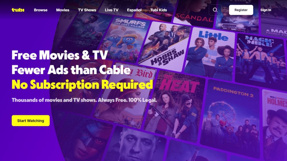 Tubi - Best Sites To Watch TV Shows For Free