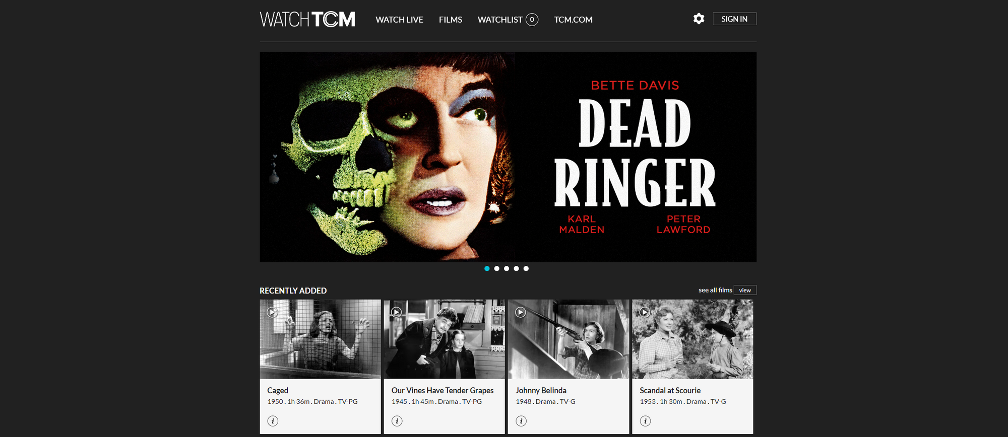 Best Streaming Services For Old Movies - Turner Classic Movies