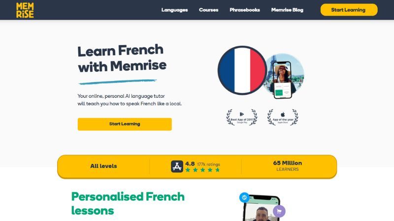 Memrise - French Learning Websites - Lingopie