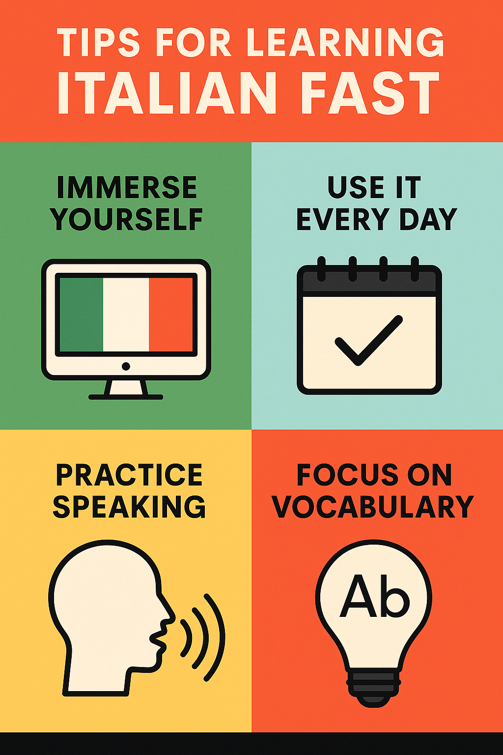 Tips for learning Italian