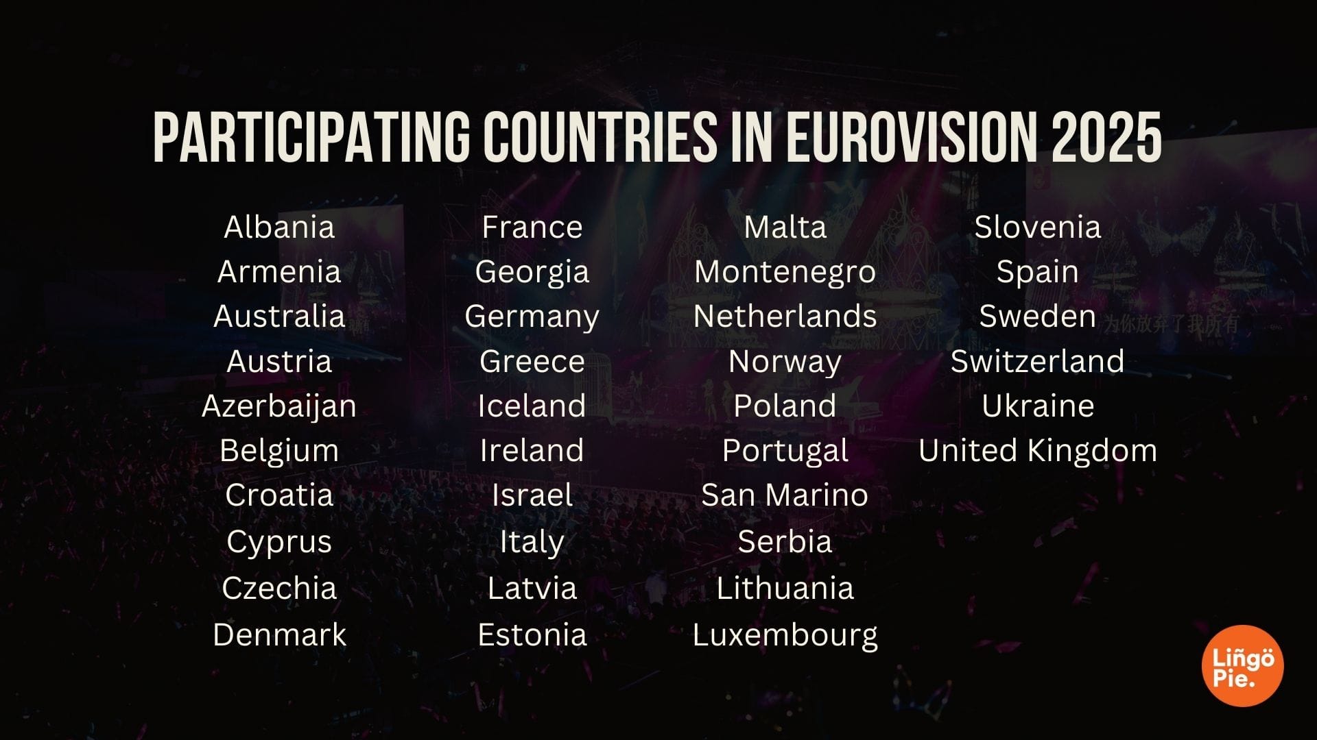 participating countries In Eurovision 2025