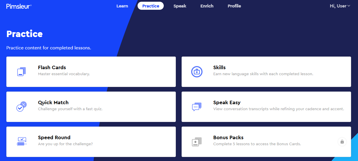 Pimsleur Castilian Spanish practice