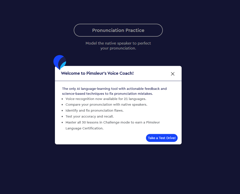 how good is pimsleur for pronunciation practice