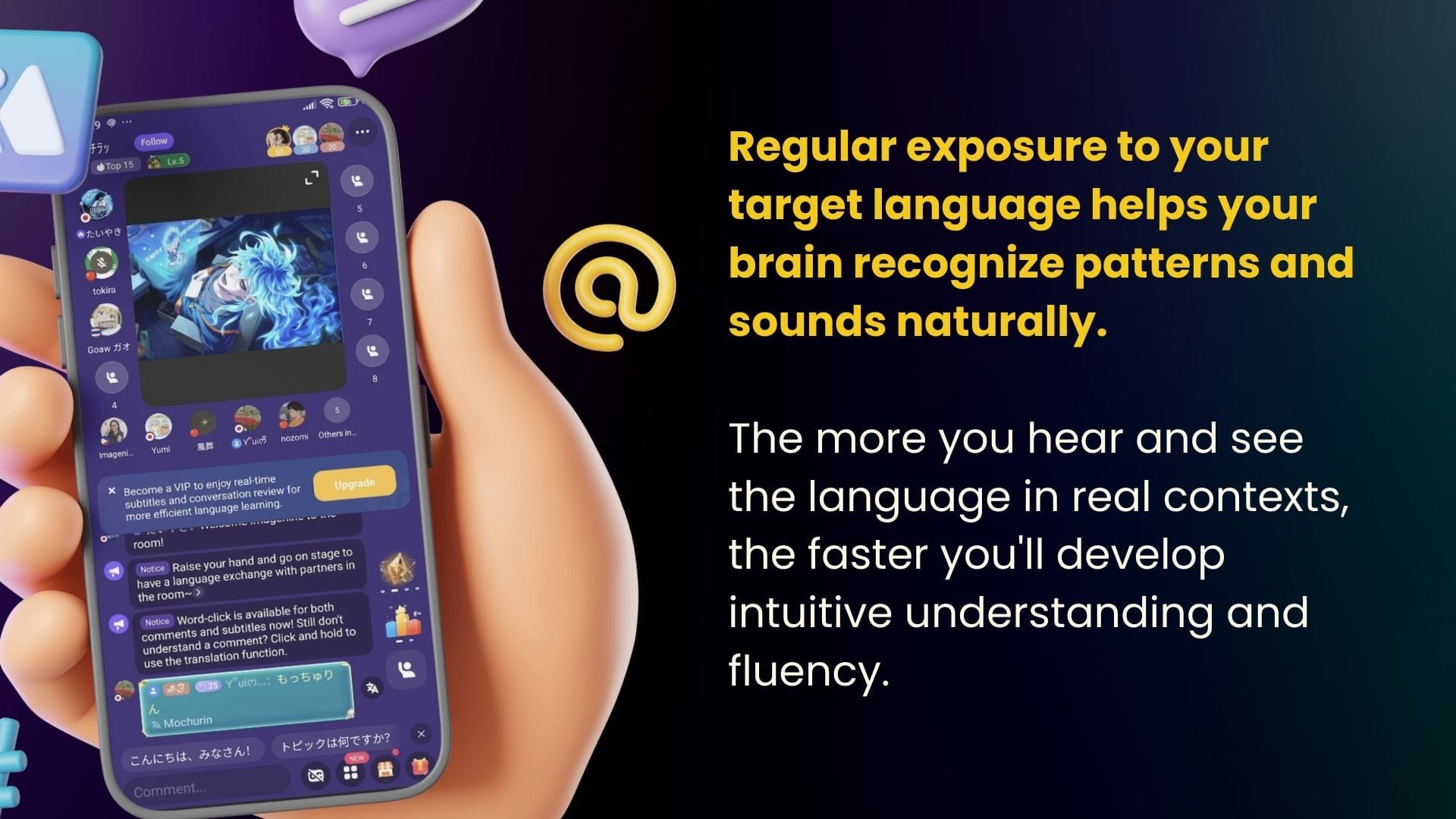 Hello Talk - Live Voice Rooms and Interactive Features