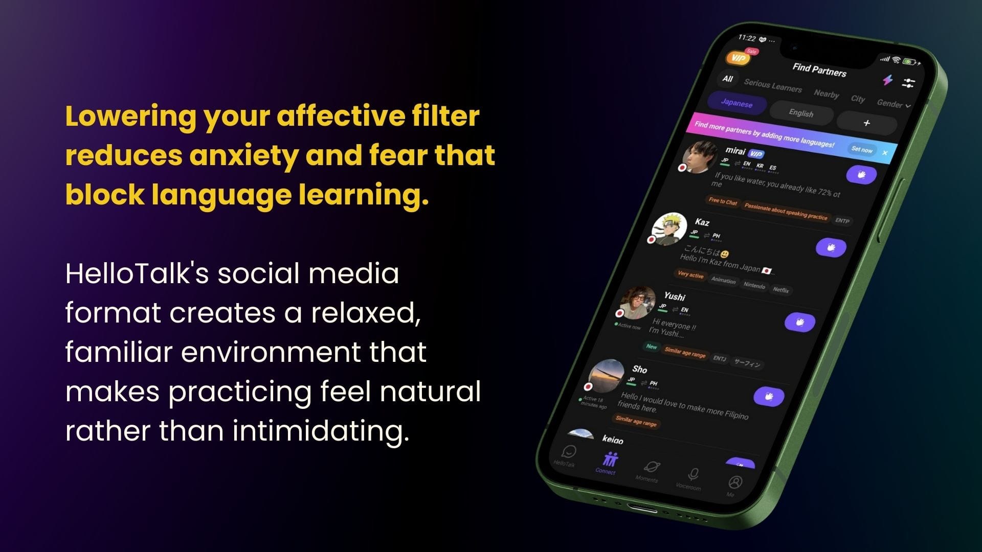 Hello Talk - Social Media-Style Interface