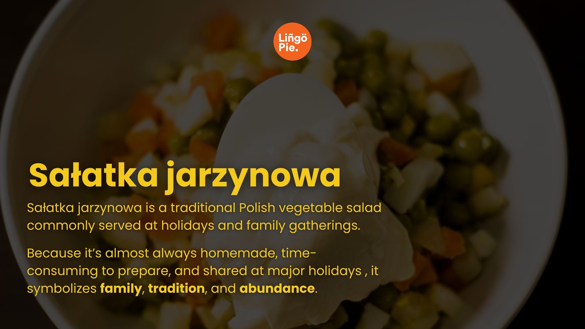 Sałatka jarzynowa - Polish food