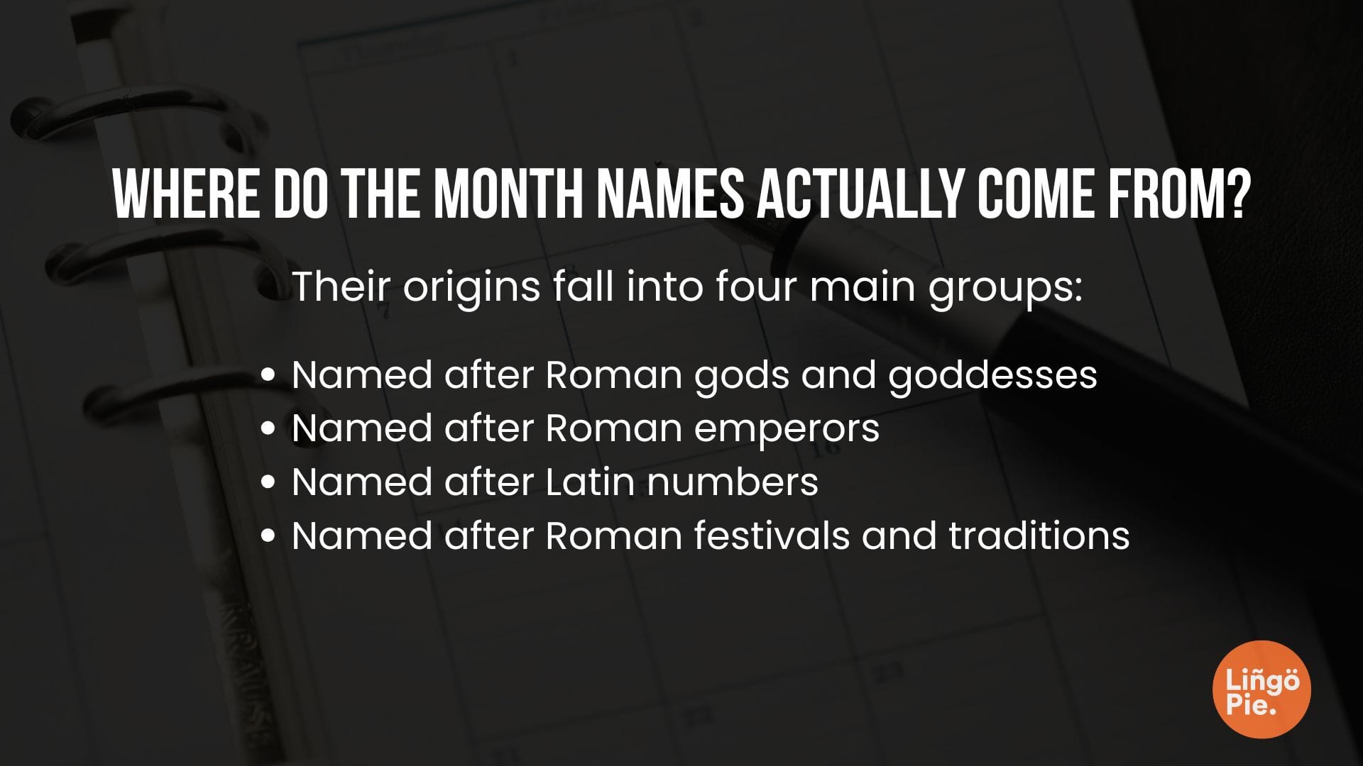 12 months in English