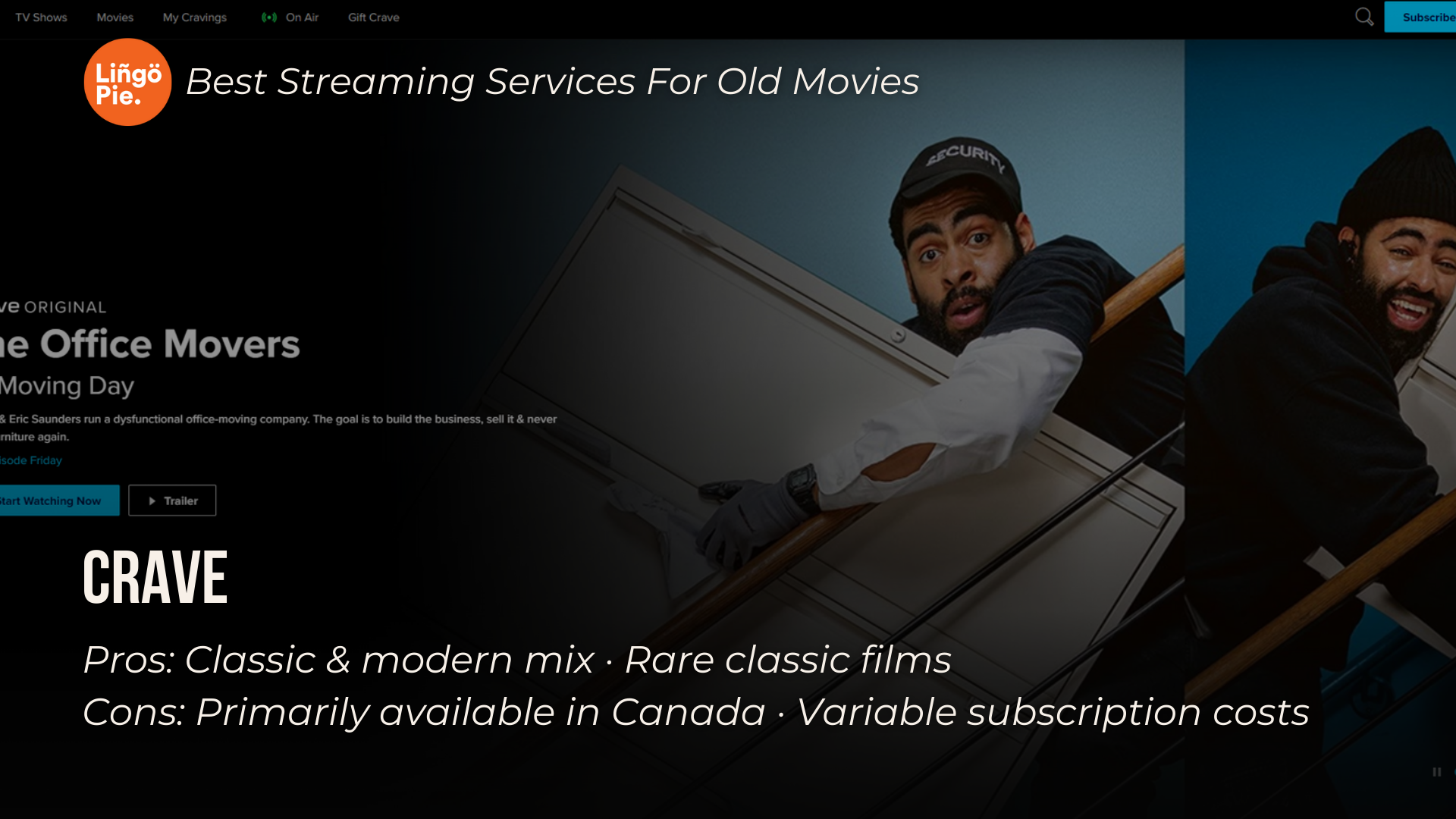 Best Streaming Services For Old Movies - Crave