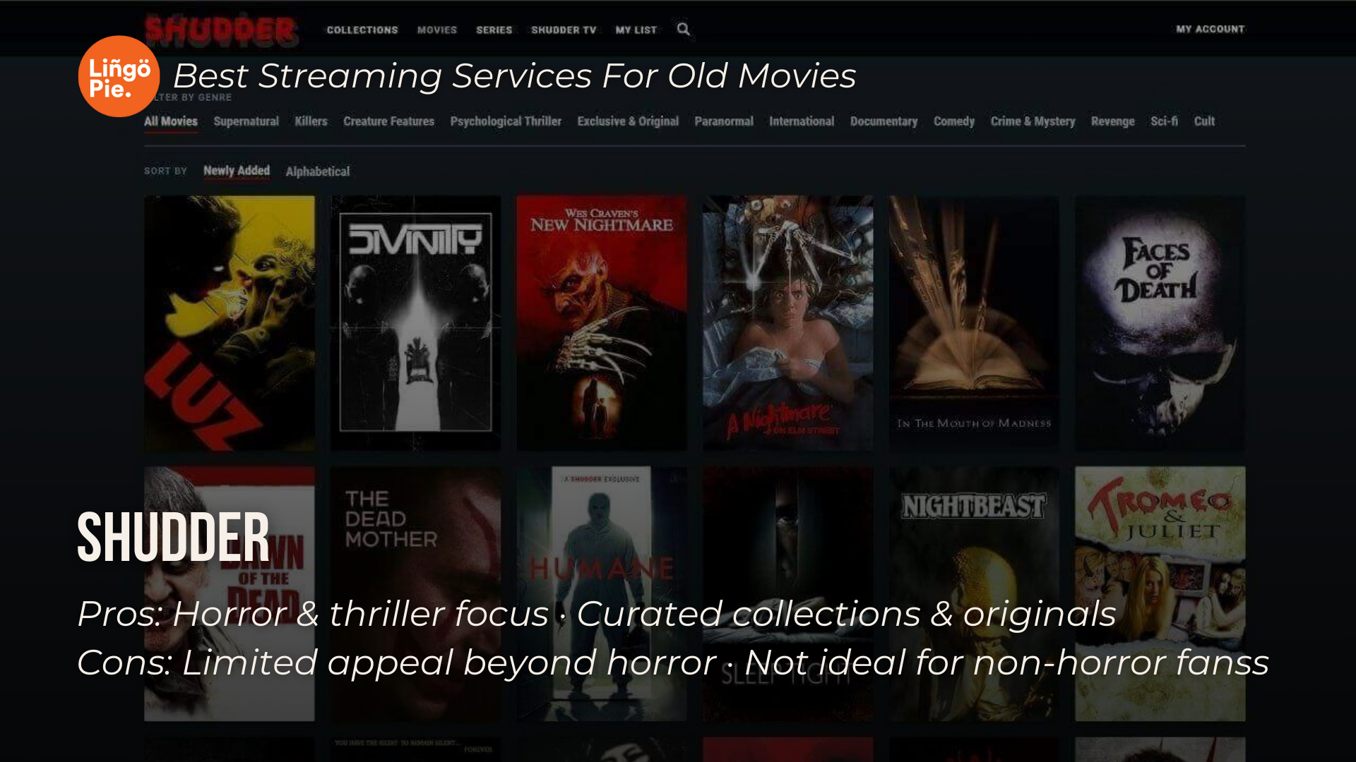 Best Streaming Services For Old Movies - Shudder