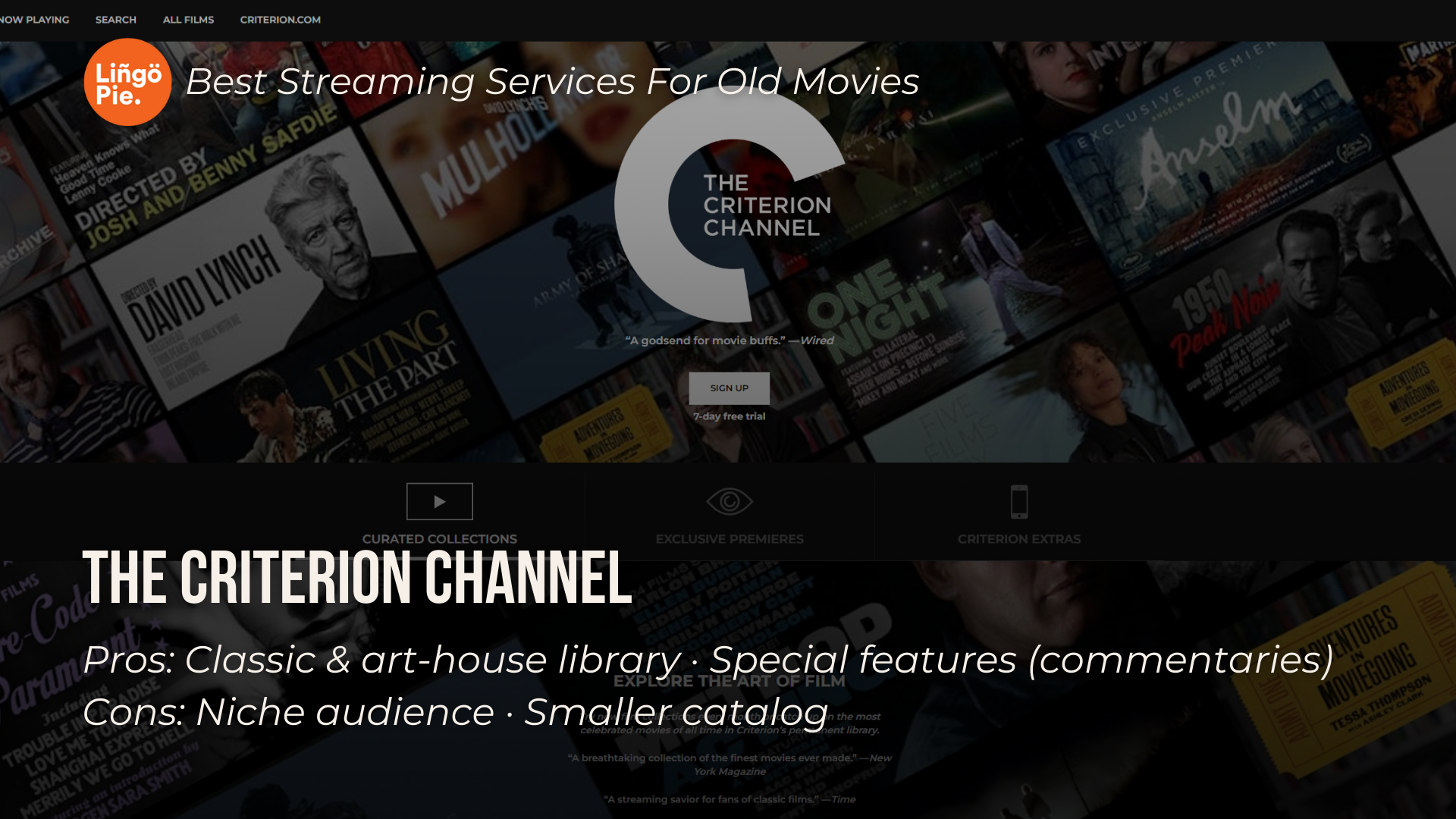 Best Streaming Services For Old Movies - The Criterion Channel