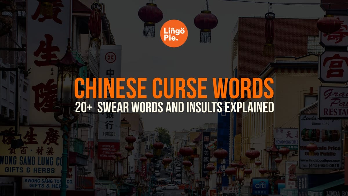 20+ Chinese Curse Words And Meanings Explained [2025]