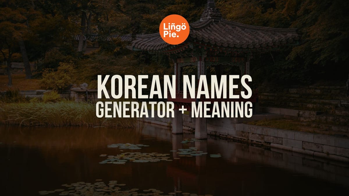 Korean Name
