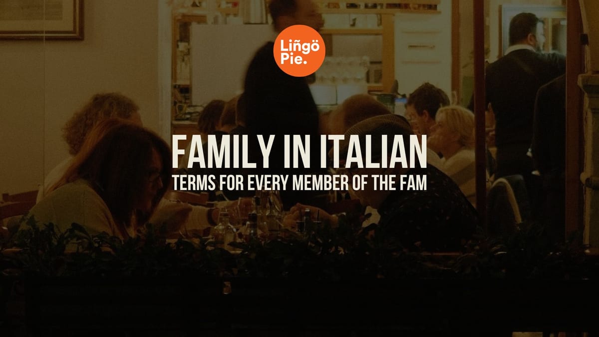 Italian Words for Family