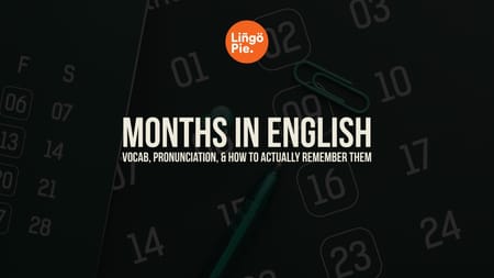 months in english